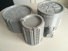 Load image into Gallery viewer, Warhammer War Game Chemical Storage Tanks Vats D+D Scenery Hides 3d Printed