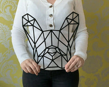 Load image into Gallery viewer, Geometric French Bulldog Frenchie Dog Wall Art Decor Hanging 300mm x 298mm