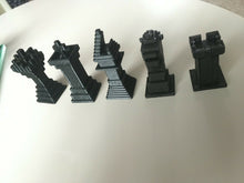 Load image into Gallery viewer, 3D Printed Chess Set Minechess Minecraft Style Chess Set Gameboard and Pieces