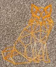 Load image into Gallery viewer, Geometric Fox Wall Art Hanging Decoration Origami Style Pick Your Colour