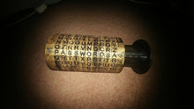 Load image into Gallery viewer, Cryptex Puzzle Da Vinci Replica 3D Print Plastic 5-10 Letter Password Black Gold