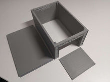 Load image into Gallery viewer, Industrial Garages Lockup Storage Unit for Wargaming D+D Scenery 28mm 3d Printed