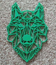 Load image into Gallery viewer, Geometric Wolf Wall Art Hanging Decoration Origami Style Pick Your Colour