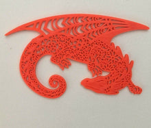 Load image into Gallery viewer, Sleeping Dragon Modern Wall Art Hanging Decoration Style Pick Your Colour