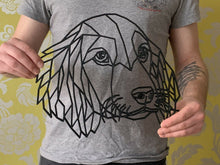 Load image into Gallery viewer, Geometric Cocker Spaniel Dog Animal Wall Art Decor 256mm X 300mm