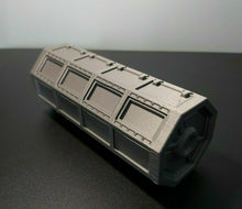 Load image into Gallery viewer, Warhammer Post Apocalytic Style Shipping Containers D+D Scenery Hides 3d Printed
