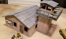 Load image into Gallery viewer, Wargaming Aerodrome Control Tower 28mm Watchtower Terrain Scenery Bolt Action