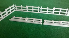 Load image into Gallery viewer, Model Railway Line Side Fencing 00gauge Farming Wargames 10 Panels + 1 Gate