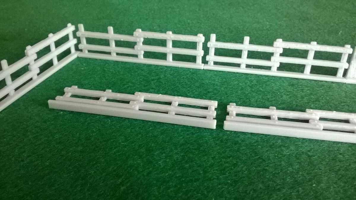 Model Railway Line Side Fencing 00gauge Farming Wargames 10 Panels + 1