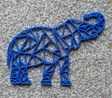 Load image into Gallery viewer, Geometric Elephant Wall Art Hanging Decoration Origami Style Pick Your Colour