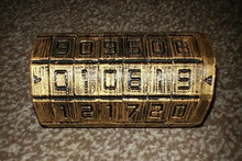 Load image into Gallery viewer, Mini Cryptex Puzzle DaVinci Replica 3D Print Plastic 5, 6 or 7 Number Black Gold