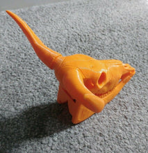 Load image into Gallery viewer, Bull Cow Skull with Horns Model Moving Jaw Bones 3d Printed Pick Your Colour