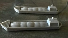 Load image into Gallery viewer, Z Gauge Model Railway Scenery Cargo CRT River / Canal Boat x 2 Barges