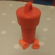 Load image into Gallery viewer, Motorcycle Ear Plug Small Storage Pot with Screw Lid Earplug Holder Geocache Container