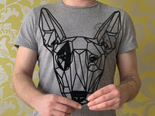 Load image into Gallery viewer, Geometric English Bull Terrier Dog Animal Wall Art Decor 300 X 252mm