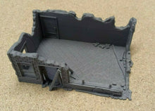 Load image into Gallery viewer, 28mm Wargame Modern Warfare Military Destroyed Donut Shop Ruined Building