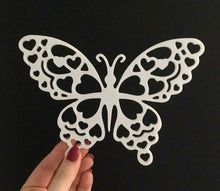 Load image into Gallery viewer, Butterfly Hearts Wall Art 3D Hanging Modern Wall Decor Pick Your Colour