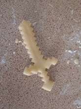 Load image into Gallery viewer, Sword 3D Printed Cookie Cutter Stamp Baking Biscuit Shape Tool Minecraft Style