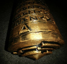 Load image into Gallery viewer, Cryptex Puzzle Da Vinci Replica 3D Print Plastic 5-10 Letter Password Black Gold