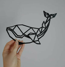 Load image into Gallery viewer, Geometric Orca Killer Whales Two Pack Wall Art Decor Hanging Decoration