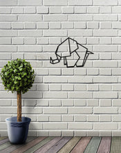 Load image into Gallery viewer, Origami Geometric Elephant Wall Art Hanging Decoration Various Colours Available