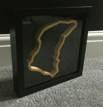 Load image into Gallery viewer, Isle of Man TT Circuit Replica Track Art Frame Wall Mounted Race Track 3D Gold