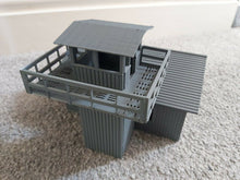 Load image into Gallery viewer, Wargaming Aerodrome Control Tower 28mm Watchtower Terrain Scenery Bolt Action