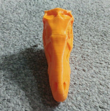 Load image into Gallery viewer, Velociraptor Dinosaur Skull Model Moving Jaw Bones 3d Printed Pick Your Colour