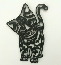 Load image into Gallery viewer, Kitten Standing Wall Art Hanging Decoration Tabby Patterned Cat Pick Your Colour