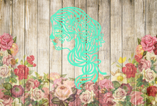Load image into Gallery viewer, Sugar Skull Day of the Dead Woman Floral Wall Art Decor Hanging Decoration
