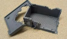Load image into Gallery viewer, 28mm Wargame Modern Warfare Military Destroyed Donut Shop Ruined Building