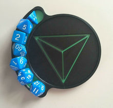 Load image into Gallery viewer, D4 Dungeons and Dragon Style D&D Coaster Tea Coffee Drinks Coaster Pick Colour