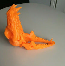 Load image into Gallery viewer, Cyborg Dog Skull Creature Model Moving Jaw Bones 3d Printed Pick Your Colour