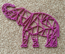 Load image into Gallery viewer, Geometric Elephant Wall Art Hanging Decoration Origami Style Pick Your Colour