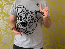 Load image into Gallery viewer, Geometric Staffordshire Bull Terrier Dog Wall Art Decor Hanging 300mm x 272mm