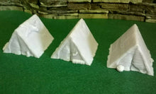 Load image into Gallery viewer, Wargame 28mm Tents Scenery Terrain 3 Different Styles of Wargaming Tent Pack