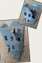 Load image into Gallery viewer, 28mm Destroyed Apartment Block Modern Warfare Wargame Warhammer Style 3D Printed