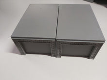 Load image into Gallery viewer, Industrial Garages Lockup Storage Unit for Wargaming D+D Scenery 28mm 3d Printed
