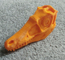 Load image into Gallery viewer, Velociraptor Dinosaur Skull Model Moving Jaw Bones 3d Printed Pick Your Colour