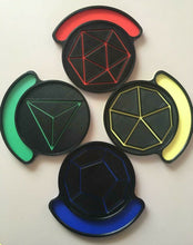Load image into Gallery viewer, D20 Dungeons and Dragon Style D&D Coaster Tea Coffee Drinks Coaster Pick Colour