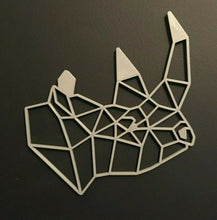 Load image into Gallery viewer, Geometric Rhino Head Animal Wall Art Decor Hanging Decoration Origami Style