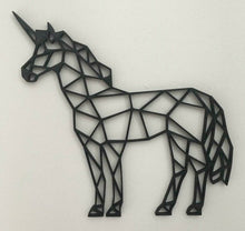 Load image into Gallery viewer, Geometric Unicorn Side On Wall Art Hanging Decoration Origami Pick Your Colour