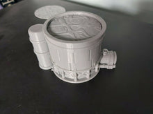 Load image into Gallery viewer, Warhammer War Game Chemical Storage Tanks Vats D+D Scenery Hides 3d Printed 15mm
