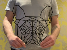 Load image into Gallery viewer, Geometric French Bulldog Frenchie Pet Dog Wall Art Decor Hanging 300mm x 280mm