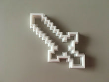 Load image into Gallery viewer, Sword 3D Printed Cookie Cutter Stamp Baking Biscuit Shape Tool Minecraft Style