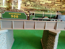 Load image into Gallery viewer, Large Model Railway Girder Bridge 00 Gauge with Stonework Effect Support Piers