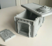 Load image into Gallery viewer, Warhammer War Game Container Hab Buildings Bunkers D+D Scenery