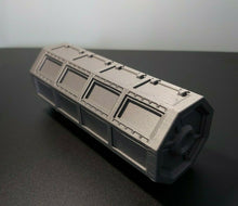 Load image into Gallery viewer, Warhammer Post Apocalytic Style Shipping Containers D+D Scenery Hides 3d Printed