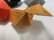 Load image into Gallery viewer, D20 Magnetic Dice Storage Box Dungeons and Dragons D&D Gaming & Free D20 Holder