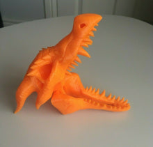 Load image into Gallery viewer, Dragon Skull Creature Model Moving Jaw Bones 3d Printed Pick Your Colour